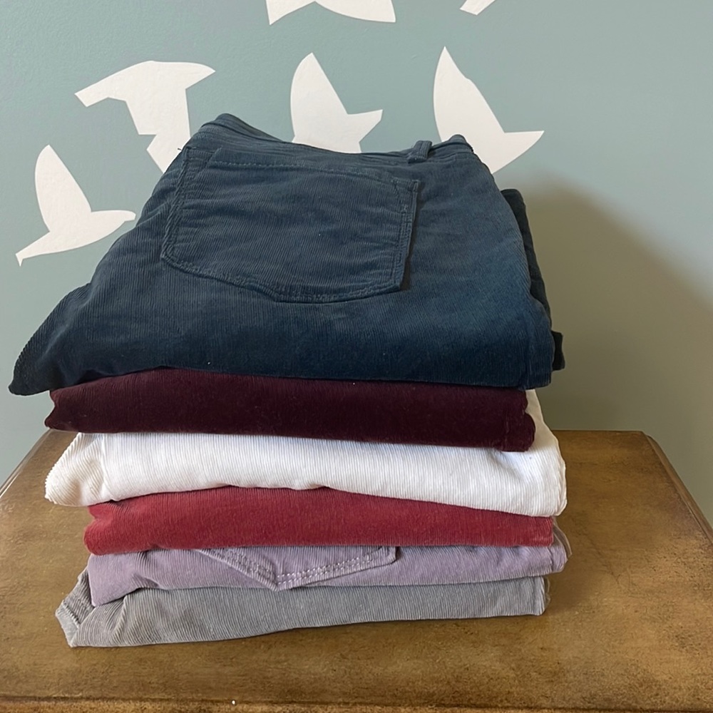 BUNDLE 6 pair LOFT modern skinny corduroys - 27/4